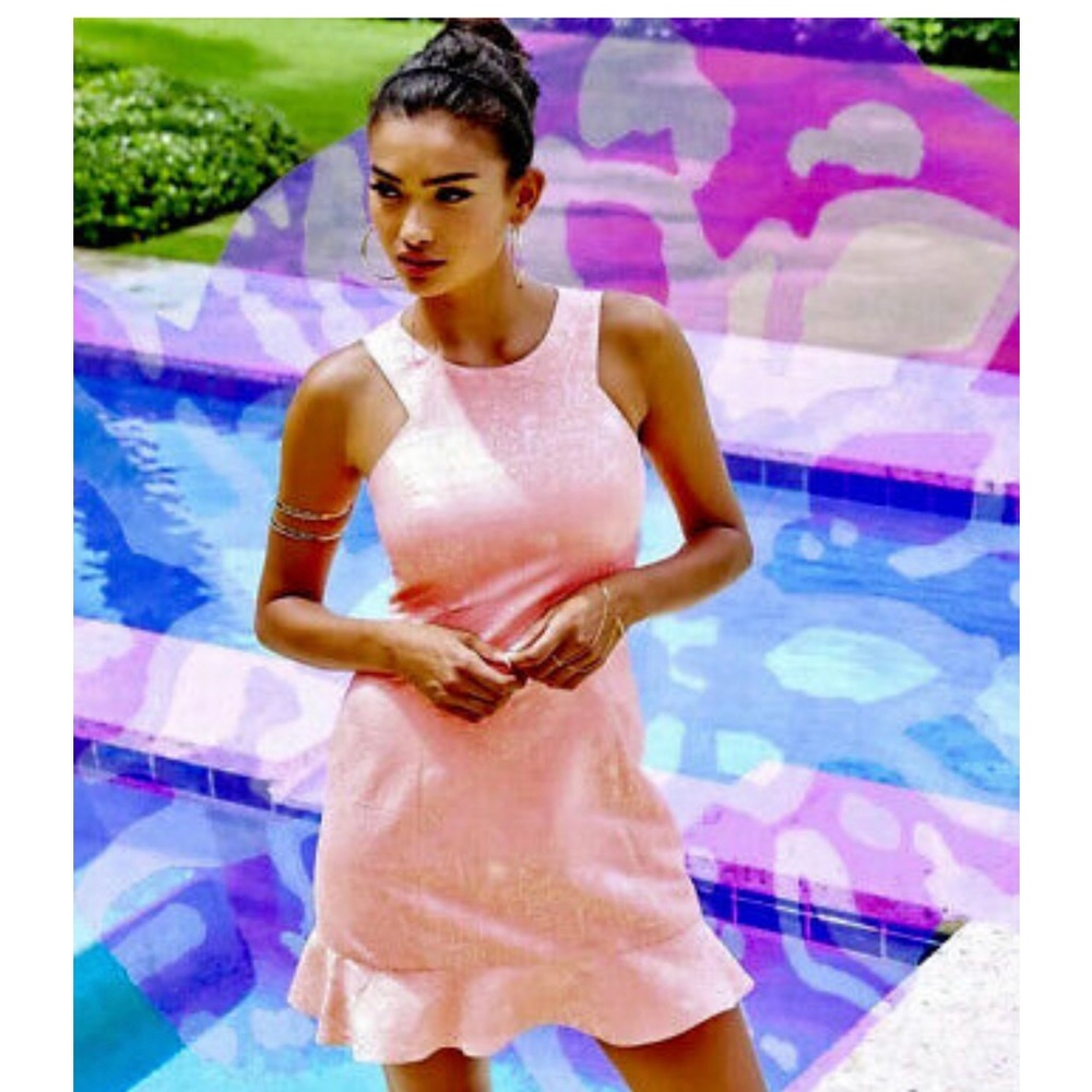 Lilly Pulitzer Liana Dress Peachy Pink Word On The Street